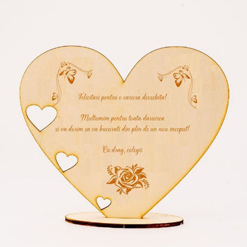 Cadou Pensionare - Placheta din lemn m2