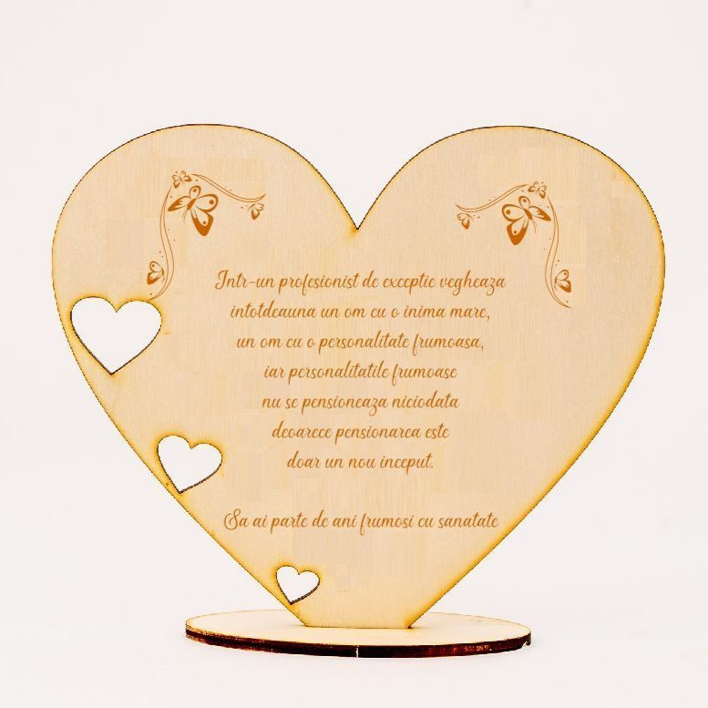 Cadou Pensionare - Placheta din lemn m4