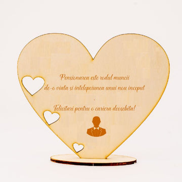 Cadou Pensionare - Placheta din lemn m5 - Cadouri Originale