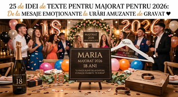 25 de Idei de texte pentru MAJORAT pentru 2026: De la mesaje emoționante la urări amuzante de gravat