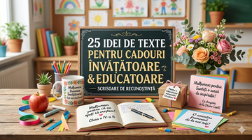 25 Idei de mesaje pentru cadou învățătoare în 2026 – De la emoționant la amuzant