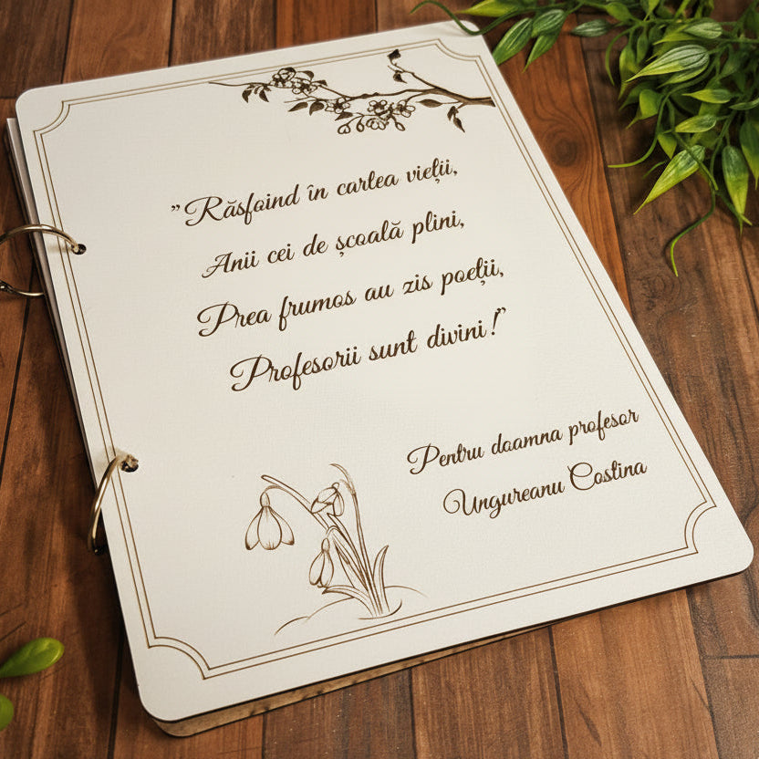agenda premium profesori personalizata