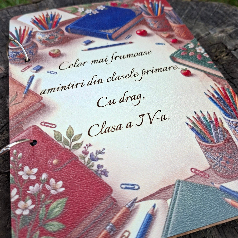 Cadou Personalizat Învățători / Profesori - Agendă Handmade cu Amintiri