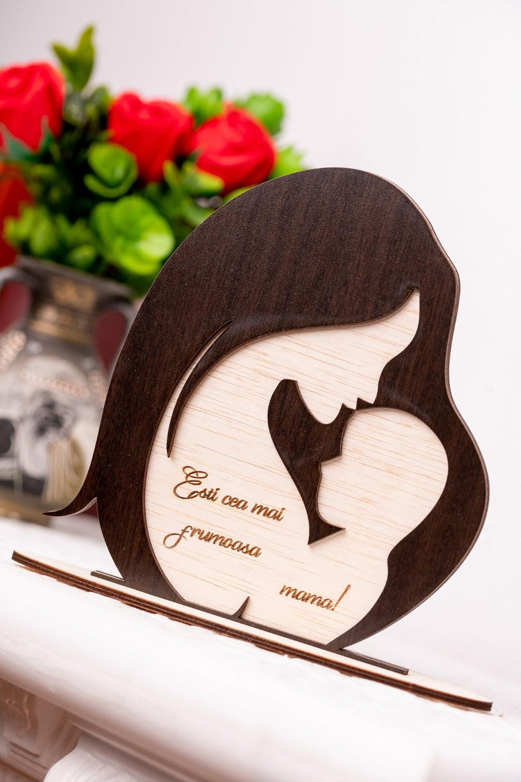 Cadou pentru mama - Placheta din lemn m5 - Cadouri Originale