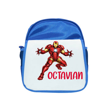 Ghiozdan personalizat cu nume - Iron man - Cadouri Originale